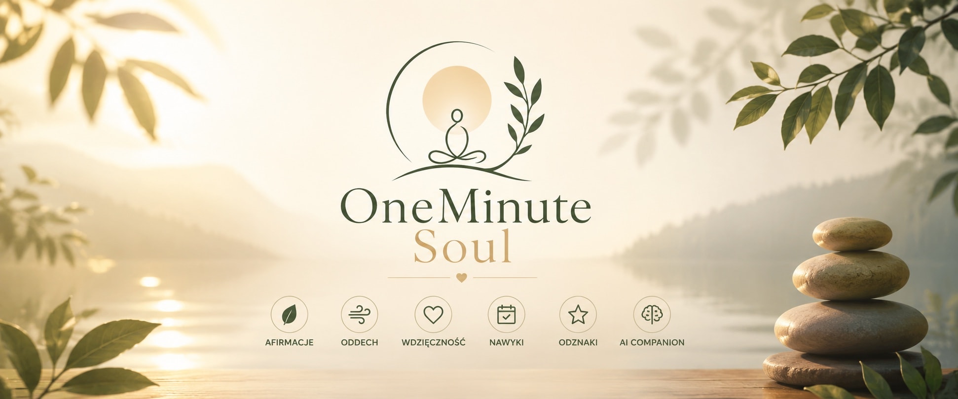 OneMinute Soul — Affirmations, Breathing, Gratitude, Habits, Badges, AI Companion